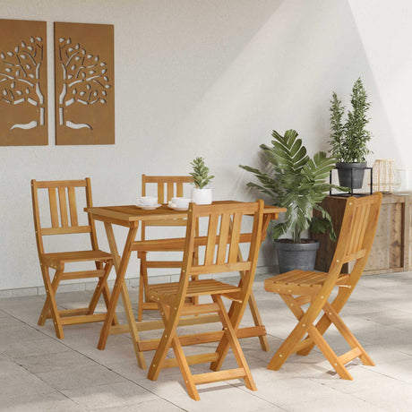 Vidaxl bistrostoelen voor buiten naturel massief acaciahout