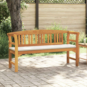 Vidaxl rozenbank 157 x 46 x 82,5 cm massief acaciahout crèmewit