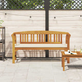 Vidaxl rozenbank 157 x 46 x 82,5 cm massief acaciahout crèmewit