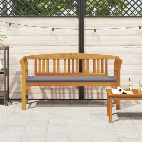 Vidaxl rozenbank 157 x 46 x 82,5 cm massief acaciahout crèmewit