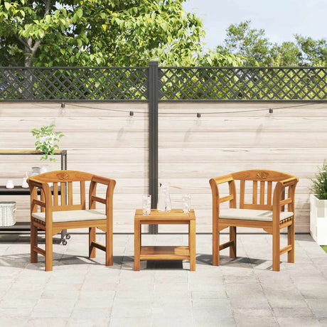 Vidaxl rose chair 68,5 x 46 x 82,5 cm massief acaciahout crèmewit