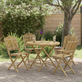 Vidaxl tuinstoel 4 st naturel bamboe