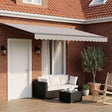 Vidaxl elektrisch uitschuifbaar zonnescherm frame antraciet 4 × 3 m