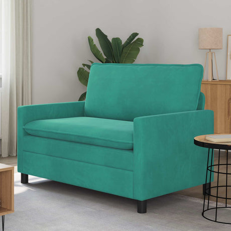 Vidaxl bank turquoise 126 x 81 x 87,5 cm fluweel