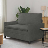 Vidaxl bank donkergrijs 126 x 81 x 87,5 cm stof