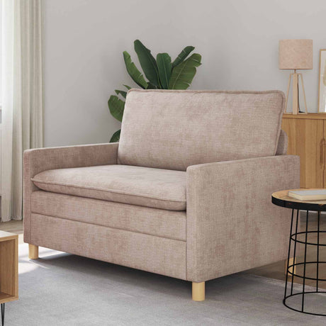 Vidaxl bank beige 126 x 81 x 87,5 cm polyester