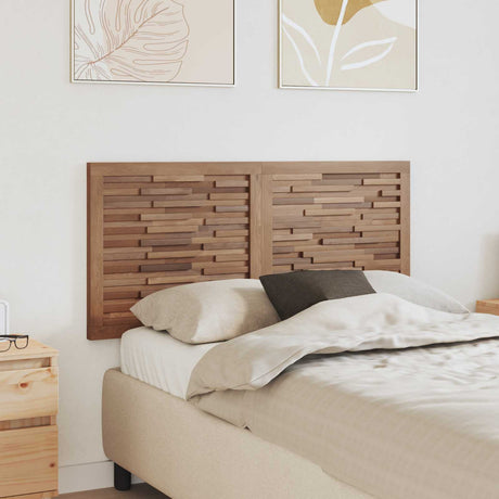 Vidaxl bed hoofdbord naturel massief teakhout