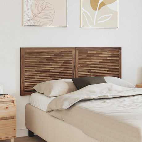 Vidaxl bed hoofdbord naturel massief teakhout