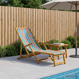 Vidaxl opvouwbare zonnebed 3 positie massief eucalyptus hout