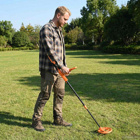 Vidaxl metalen detector met lcd scherm 2 modellen 19 cm spoel geel
