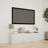 Vidaxl tv-kast met led 140 x 34 x 40 cm wit geconstrueerd hout