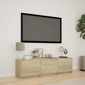 Vidaxl tv-kast met led 140 x 34 x 40 cm sonoma eiken