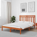Vidaxl bedframe wasbruin 205,5 x 155,5 x 100 cm massief vurenhout