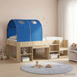 Vidaxl bedtunnel voor kinderbedden 2 st blauw polyester