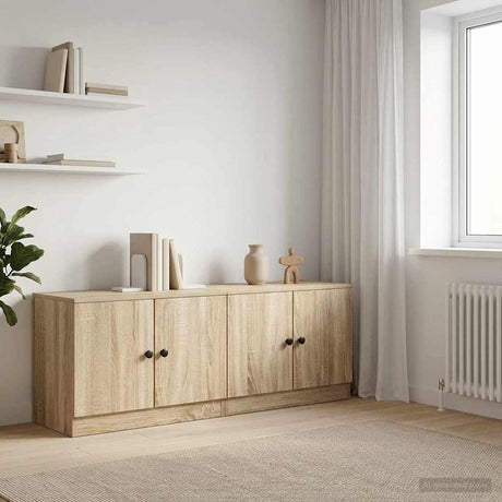 Vidaxl opbergkast voor loftbed 2 st sonoma eiken 66 x 35 x 48 cm
