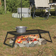 Vidaxl opvouwbare camping grill 70 x 30 x 18,5 cm legeringen staal