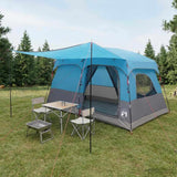 Vidaxl gezinstent 6-persoons blauw polyester