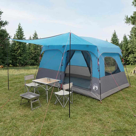 Vidaxl gezinstent 6-persoons blauw polyester