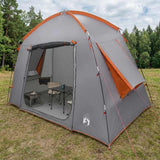Vidaxl huisje tent 3-persoons grijs en oranje polyester