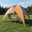 Vidaxl camping tent met regenhoes waterdicht 4-persoons