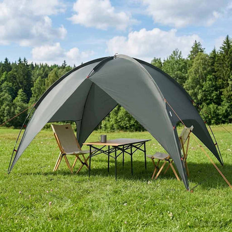 Vidaxl camping tent met regenhoes waterdicht 3-persoons legergroen
