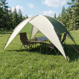 Vidaxl camping tent met regenhoes waterdicht 4-persoons groen