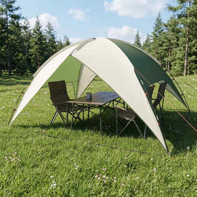 Vidaxl camping tent met regenhoes waterdicht 4-persoons groen