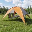Vidaxl camping tent met regenhoes waterdicht 4-persoons