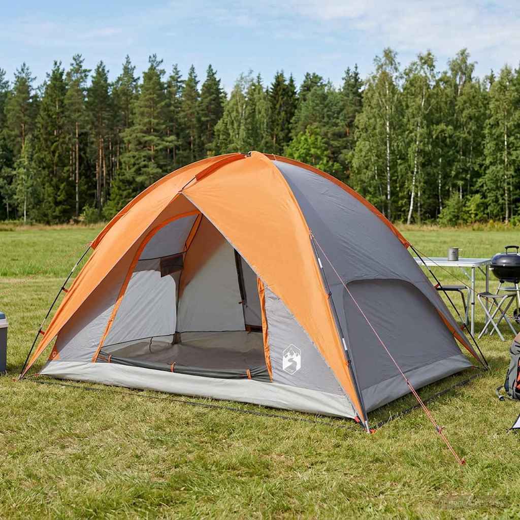Vidaxl camping tent met regenhoes waterdicht 4-persoons
