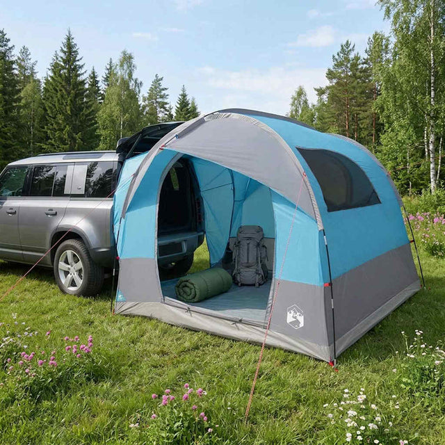 Vidaxl tailgate tent met regenfly waterdicht 4-persoons blauw