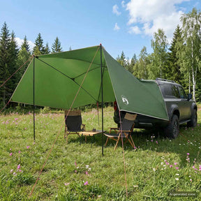 Vidaxl autotent groen 308 x 215 x 220 cm polyester en staal