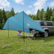 Vidaxl voertuig luifel blauw 500 x 515 x 215 cm polyester en staal
