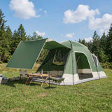 Vidaxl huisje tent 8-persoons groen polyester en staal
