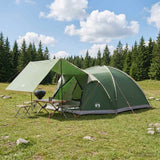 Vidaxl huisje tent 8-persoons groen polyester en staal