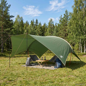 Vidaxl camping tarp waterbestendig groen 690 x 580 x 255 cm