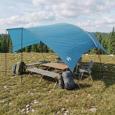 Vidaxl camping tarp waterbestendig blauw 695 x 580 x 200 cm