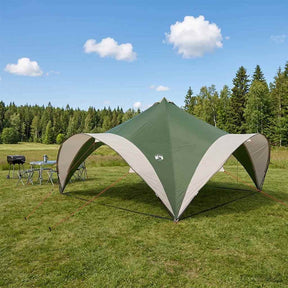Vidaxl partytent groen 500 x 500 x 350 cm polyester en staal