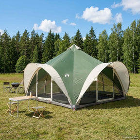 Vidaxl tipi tent 18.0-persoons groen polyester en staal