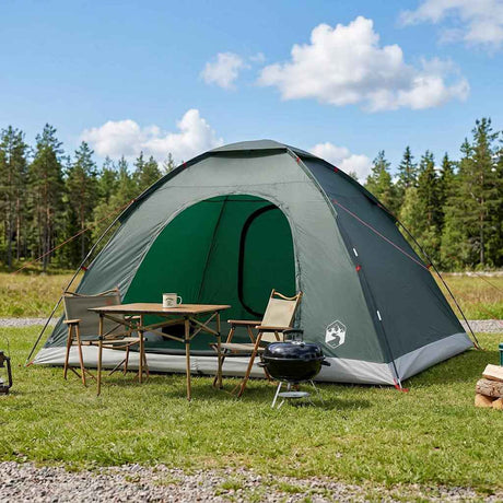 Vidaxl kamperen tent 6-persoons legergroen