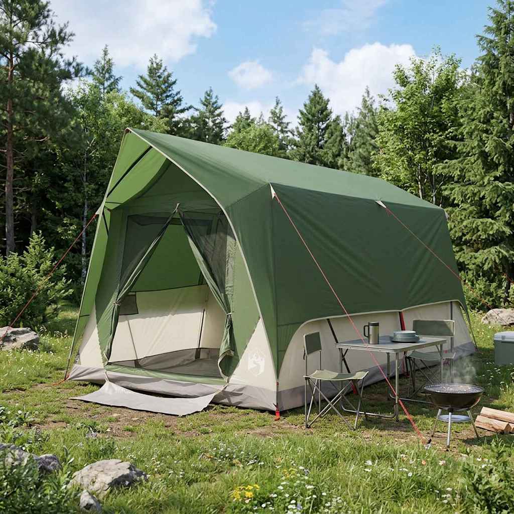 Vidaxl tunneltent 8-persoons groen polyester en staal