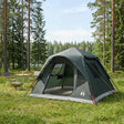 Vidaxl directe tent legergroen 305 x 275 x 190 cm polyester en staal
