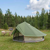 Vidaxl tipi tent 18-persoons groen polyester en staal