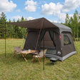 Vidaxl gezinstent 8-persoons bruin grijs polyester