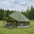 Vidaxl tipi tent 6-persoons legergroen polyester en staal