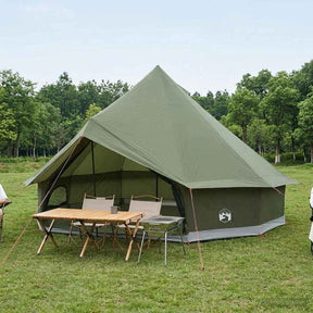 Vidaxl tipi tent 10-persoons legergroen polyester en staal