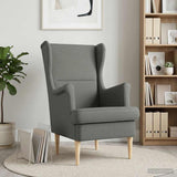 Vidaxl fauteuil donkergrijs stof