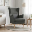 Vidaxl fauteuil donkergrijs stof