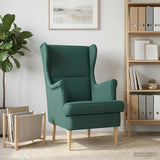 Vidaxl fauteuil donkergroen stof