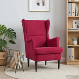 Vidaxl fauteuil wijnrood fluweel
