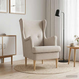 Vidaxl fauteuil crèmekleurig ares